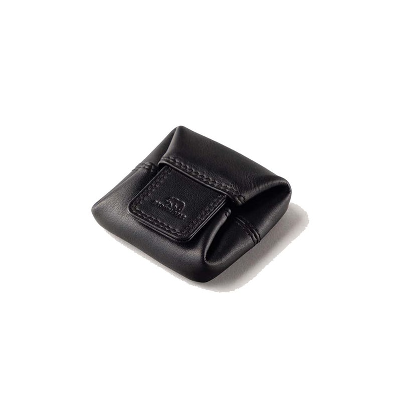 BROWN BEAR Small Envelope Coin Purse with Snap Fastner, Stylish Coin Pouch for Men and Women, Small Coin Purse - Black - Image 1