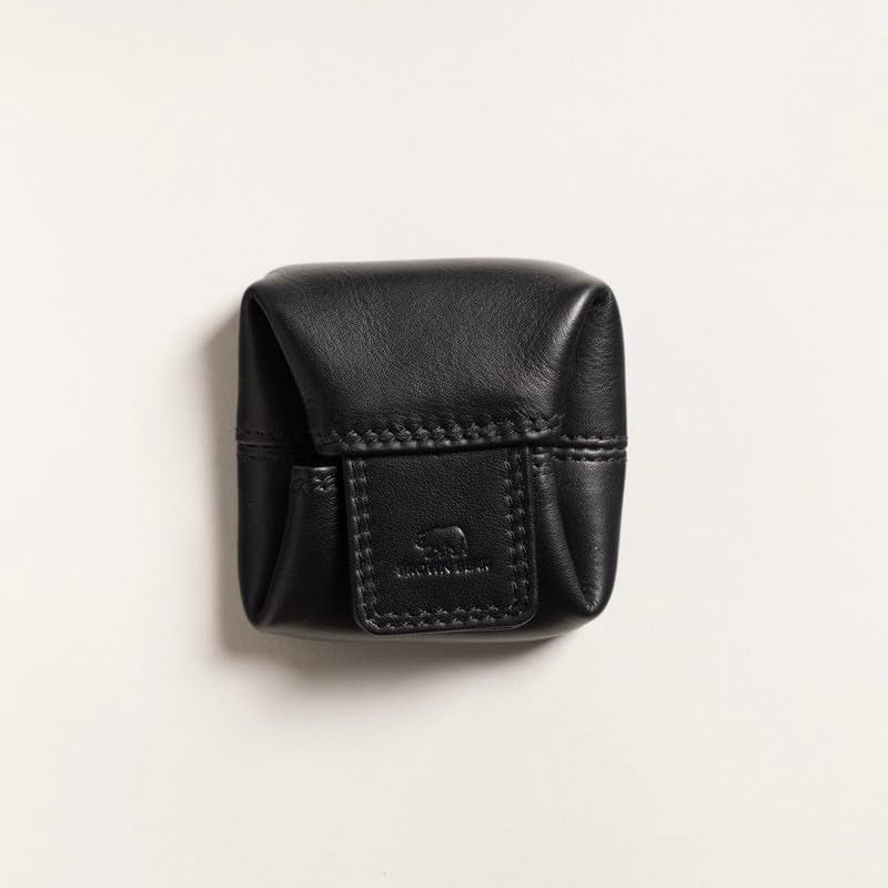 BROWN BEAR Small Envelope Coin Purse with Snap Fastner, Stylish Coin Pouch for Men and Women, Small Coin Purse - Black - Image 4