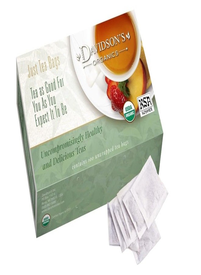 Davidson's Organics, Hibiscus Flowers, 100-count Unwrapped Tea Bags - Image 1