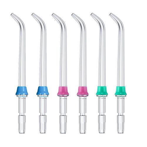 Replacement Classic Jet Tips Compatible with Waterpik Water Flossers and Other Brand Oral Irrigators Flosser Refill Replacement Heads Classic Jet Nozzle Accessories 6Pack