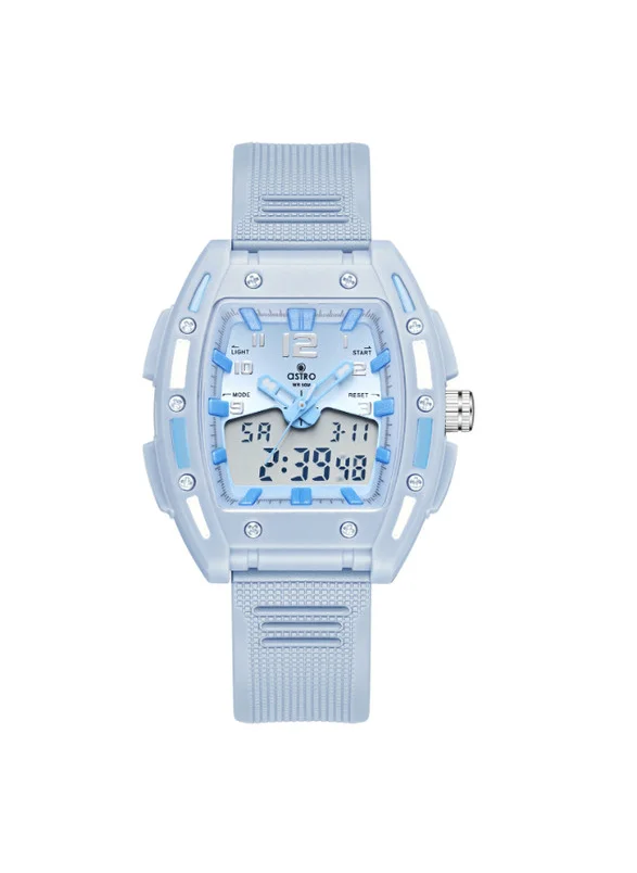أسترو Astro A24804-PPLL Kids Analog-Digital Display Watch & Polyurethane Strap Light Blue