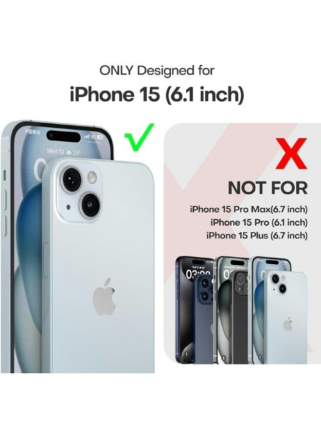 Magnetic MagSafe (3in1) Clear Magnetic Case for iPhone 15 with Screen Protector, Full Back Protection and Camera Lens Protector, Complete Coverage Set for Apple iPhone 15 - Image 2