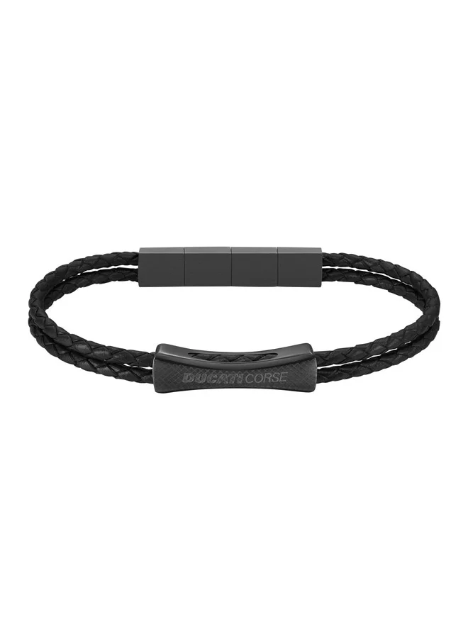 Ducati Corse Ducati Successo Black Bracelet For Men - DTAGB0000602