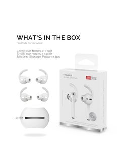 Suitable For Apple Wireless Bluetooth Headset Silicone Earplugs AirPods1 & 2 In-Ear Anti-dropping Silicone Ear Cap-Specifications:White Pair Big Pair Small