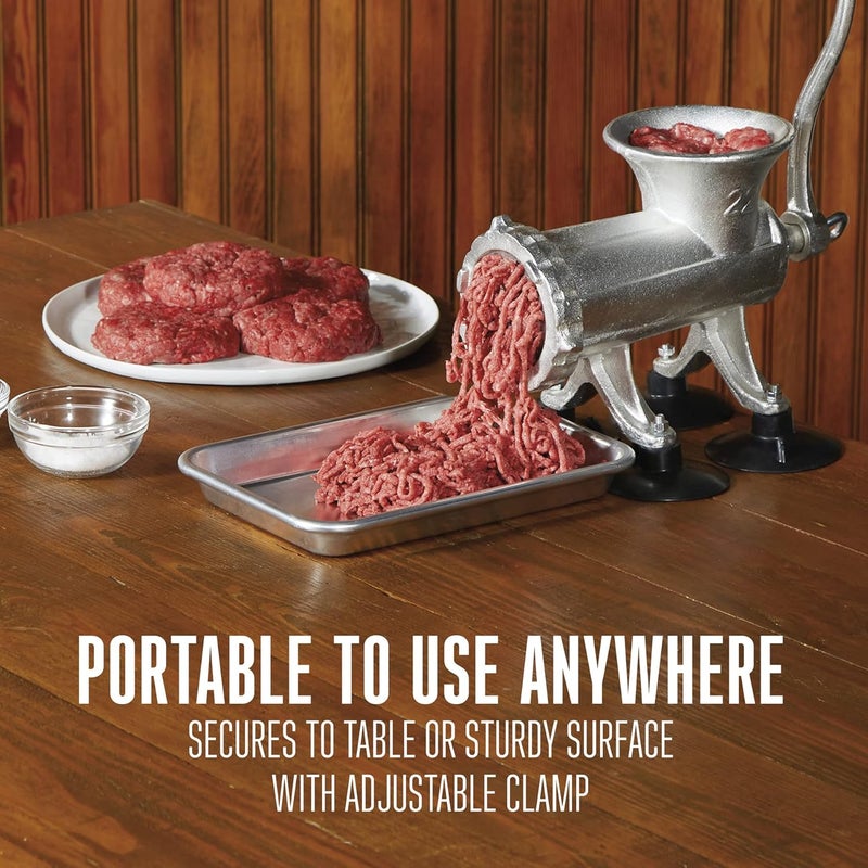 Weston Weston 22 Manual Tinned Meat Grinder and Sausage Stuffer Silver  - Image 5