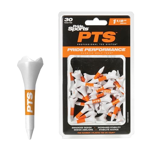 PrideSports Pride Professional Tee System Evolution Tee, 1-1/2 inch-, 30 Count (Orange) - Image 1