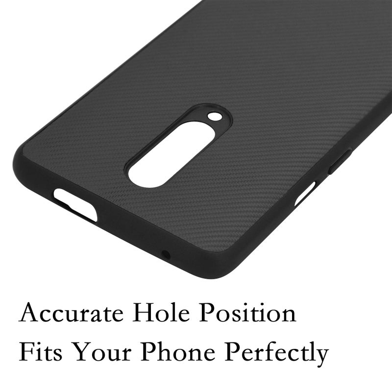 Orzero Real 1K Carbon Fiber Case Compatible for OnePlus 7 Pro 5G, (Light Weight) (Carbon fiber Cloth Back+TPU Frame) (Precise Pop-Up Camera Cutout) Anti-Fingerprints Slim Silky Shock-Proof Case- Black - Image 2