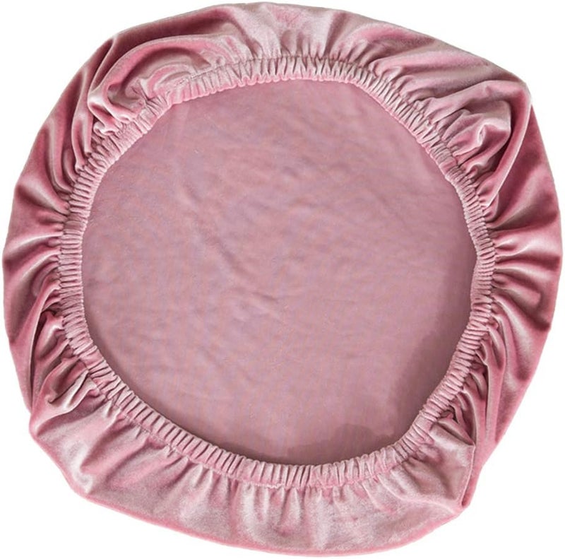 كلاراكو أغطية مقاعد غرفة الطعام المخملية المطاطية، أغطية قابلة للإزالة، ديكور حفلات الزفاف، وردي - Image 1