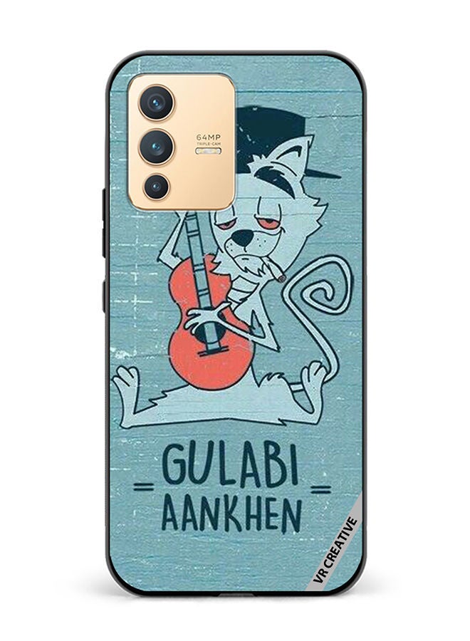 VR CREATIVE Protective Case Cover For Vivo V23 5G Gulabi Aankein Design Multicolour - Image 1