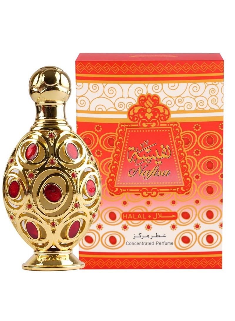 عود خليجي عطر العطار نفيسة 20 مل | زيت عطري زهري حمضي بالفانيليا – خالٍ من الكحول ومناسب للجنسين – عطر حلال بالياسمين والمسك - Image 4