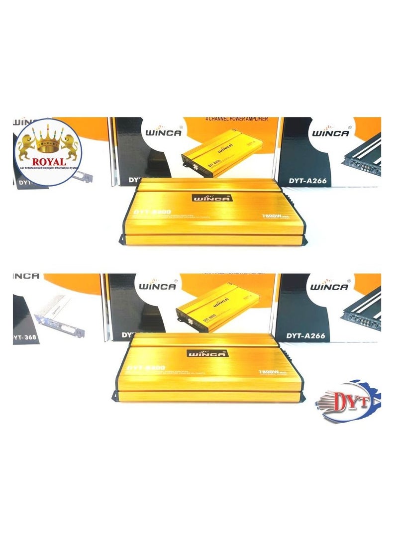 Royal Amplifier  Winca  (DYT-B800) 4Channel 7800W 80RMS - Image 2