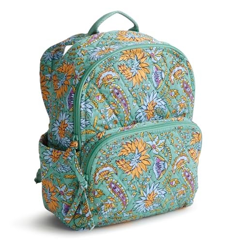 Vera Bradley Premium Cotton Small Banbury Backpack, Gemstone Paisley - Image 1
