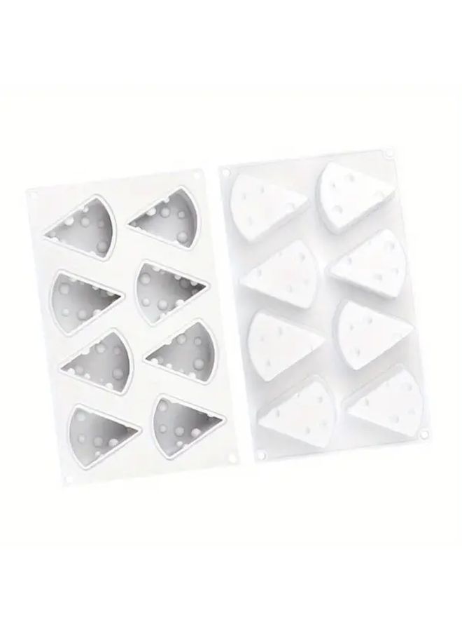 Non Stick Silicone Cheese Mold with Triangular Cavities Food Grade Oven Safe Up to 240c Easy Clean - Image 1