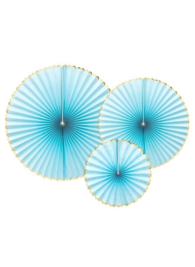 NIBEMINENT Decorative Rosettes Light Blue