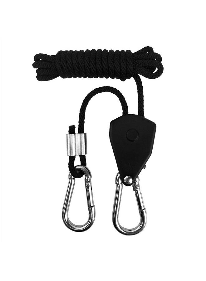 ArkiFACE 2 Pairs 1/8 Inch Adjustable Heavy Duty Rope Hanger - Reinforced Metal Internal Gears Ratchets Foe Growing Light Fixtures, Loose-Proof Design, 8-Ft Long & 150Lbs Weight Capacity - Image 5