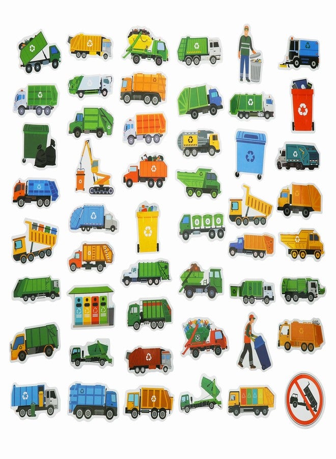 Cleverplay 100 Pack Garbage Truck Stickers, Garbage Truck Party Favors, Birthday Decorations Gifts - Image 2