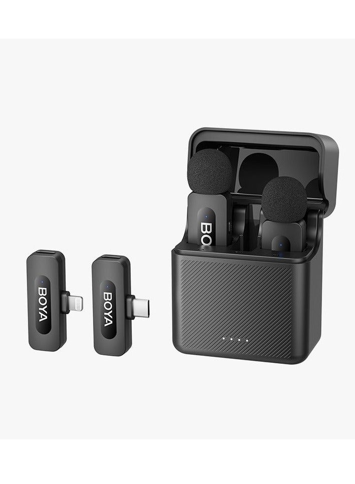 BOYA BY-V3 Combo 2.4G Wireless mic Kit TYPE-C & IOS + Charging Case - Image 1