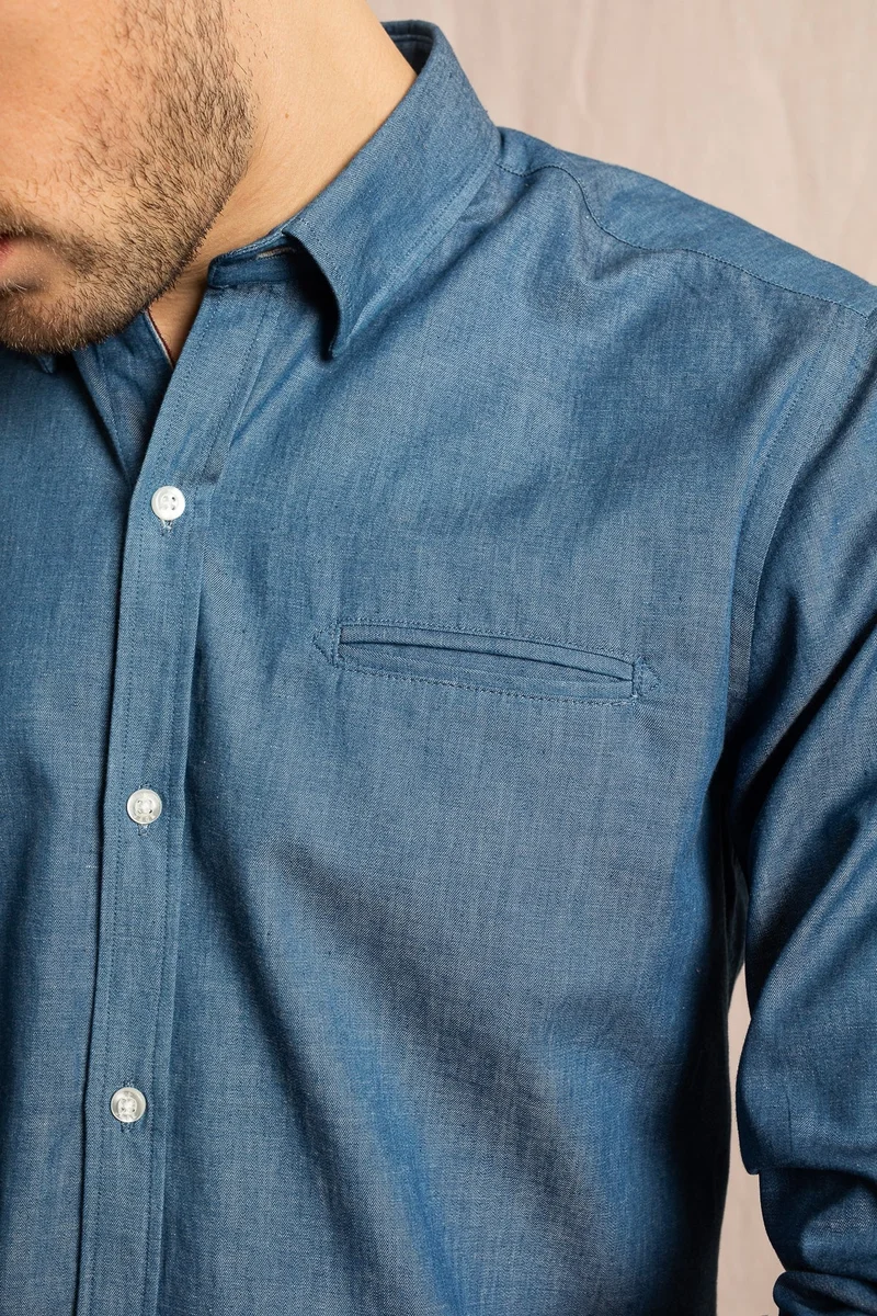 Jaqk W.Selvedge - Light Denim Shirt 100% Cotton
