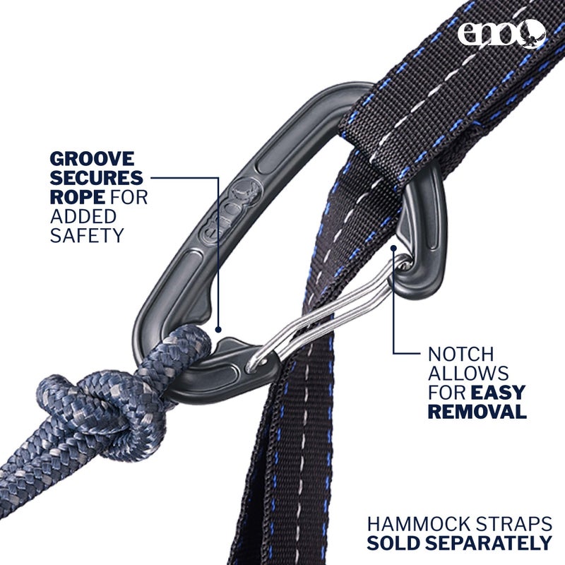 ENO DoubleNest Hammock - Lightweight, Portable, 1 to 2 Person Hammock - for Camping, Hiking, Backpacking, Travel, a Festival, or The Beach - Day to Night - Image 4