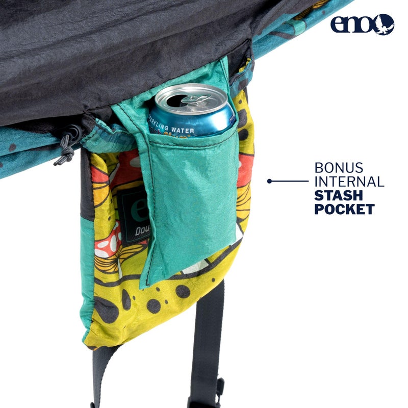ENO DoubleNest Hammock - Lightweight, Portable, 1 to 2 Person Hammock - for Camping, Hiking, Backpacking, Travel, a Festival, or The Beach - Day to Night - Image 3