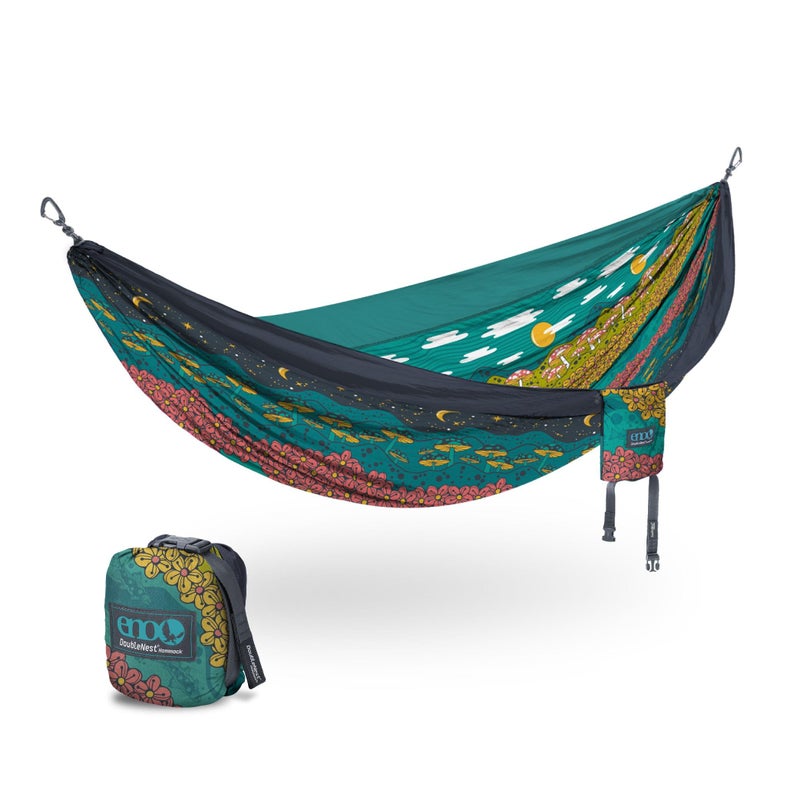 ENO DoubleNest Hammock - Lightweight, Portable, 1 to 2 Person Hammock - for Camping, Hiking, Backpacking, Travel, a Festival, or The Beach - Day to Night - Image 1