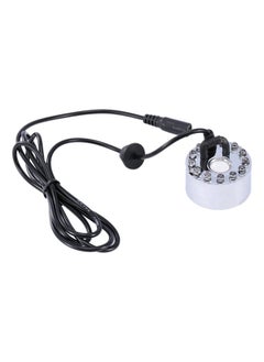 Generic Ultrasonic Mist Maker LED Light Silver/Black 136 x 2.5centimeter  - Image 1