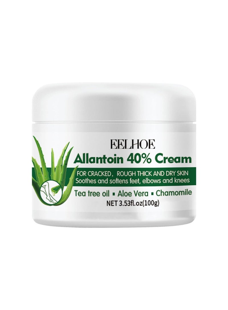 EELHOE Allantoin 40% cream for cracked rough thick and dry skin soothes and softens feet , elbows and knees - Image 1