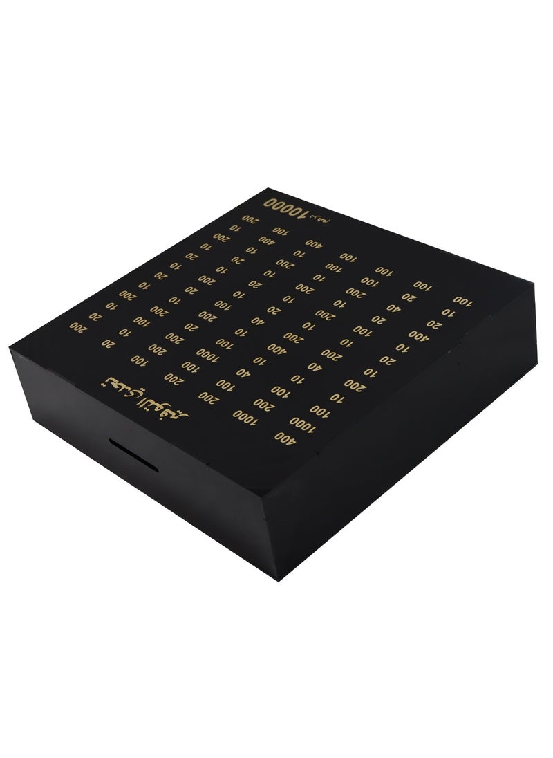 D'HOME Acrylic Money Box Black 30*8*30Cm (l*b*h) Big03  - Image 3