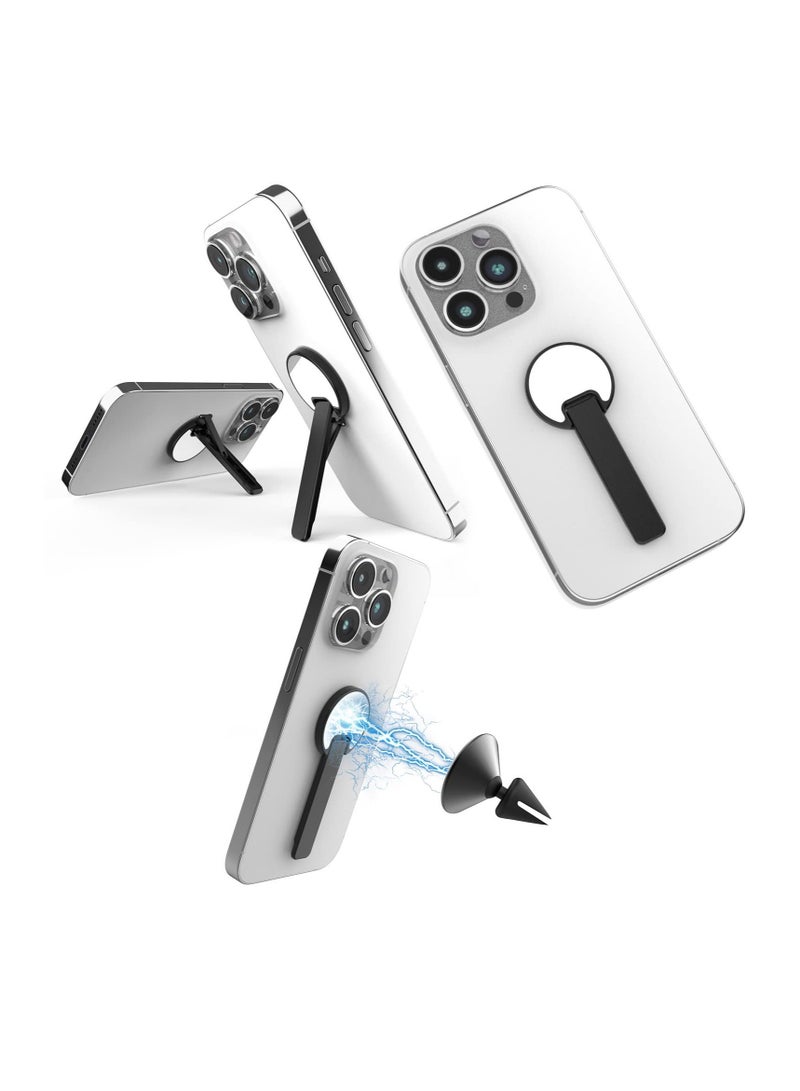 Excefore Smartphone Stand, Removable Adjustable Phone Stand, Perfect for Holder Office Desk Accessories, Compatible with iPhone 14, 14 Plus, 14 Pro, 14 Pro Max, Samsung Galaxy S22, S21 Series (Black) - Image 2