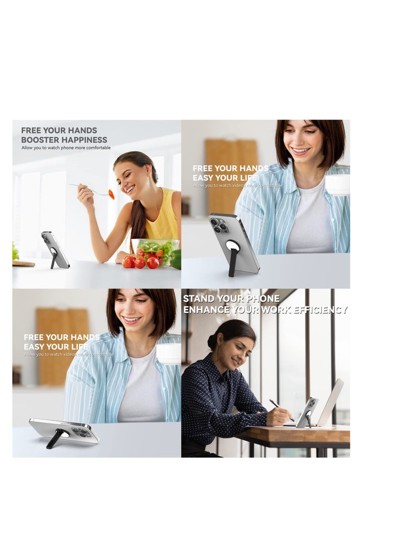 Excefore Smartphone Stand, Removable Adjustable Phone Stand, Perfect for Holder Office Desk Accessories, Compatible with iPhone 14, 14 Plus, 14 Pro, 14 Pro Max, Samsung Galaxy S22, S21 Series (Black) - Image 4