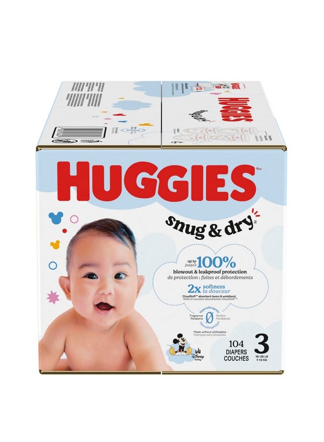 HUGGIES SNUG&Dry GIGA Diaper SZ3 104