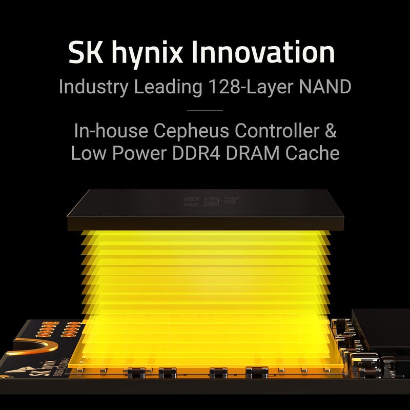 SK hynix Gold P31 1TB PCIe NVMe Gen3 M.2 2280 Internal SSD, Up to 3500MB/S, Compact M.2 SSD Form Factor SSD, Internal Solid State Drive with 128-Layer NAND Flash - Image 4