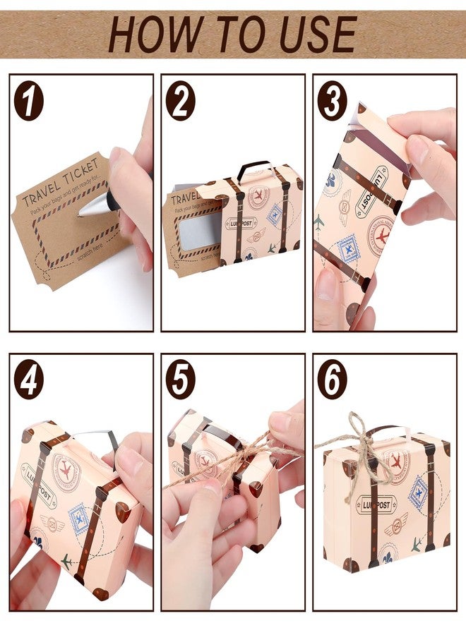 هوليري مجموعة هدايا هوليري المكونة من 6 قطع: حقيبة سفر صغيرة مفاجأة يمكنك صنعها بنفسك، جواز سفر أمريكي وهمي، بطاقة خدش تذكرة سفر صغيرة. هدية مثالية لعيد الميلاد، ويمكن استخدامها في عيد الحب، أو العطلات، أو أعياد الميلاد، أو السفر العائلي، أو ذكرى الزواج. - Image 3