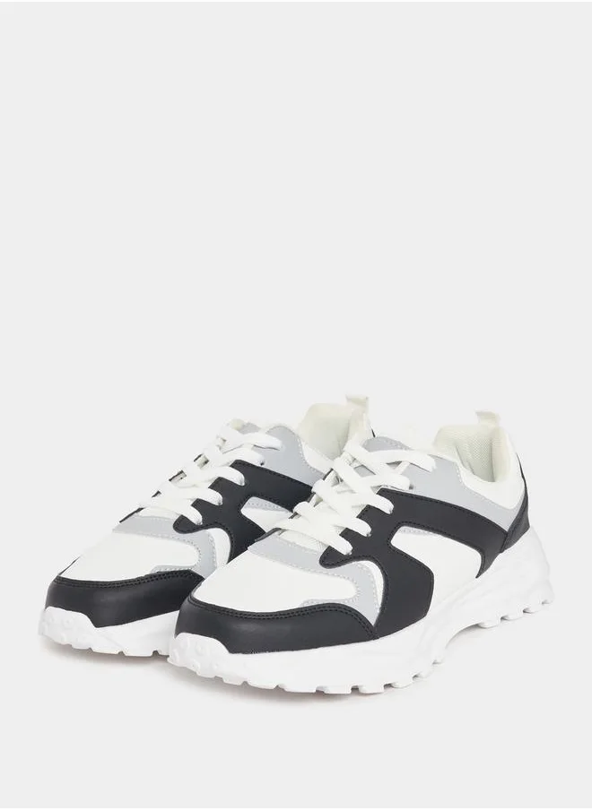 Styli Color Block Chunky Sole Sneakers