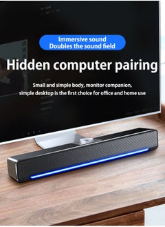 SADA LED TV Sound Bar AUX Wired USB Speaker Home Theater System Surround SoundBar for TV PC Computer Speakers  - Image 2