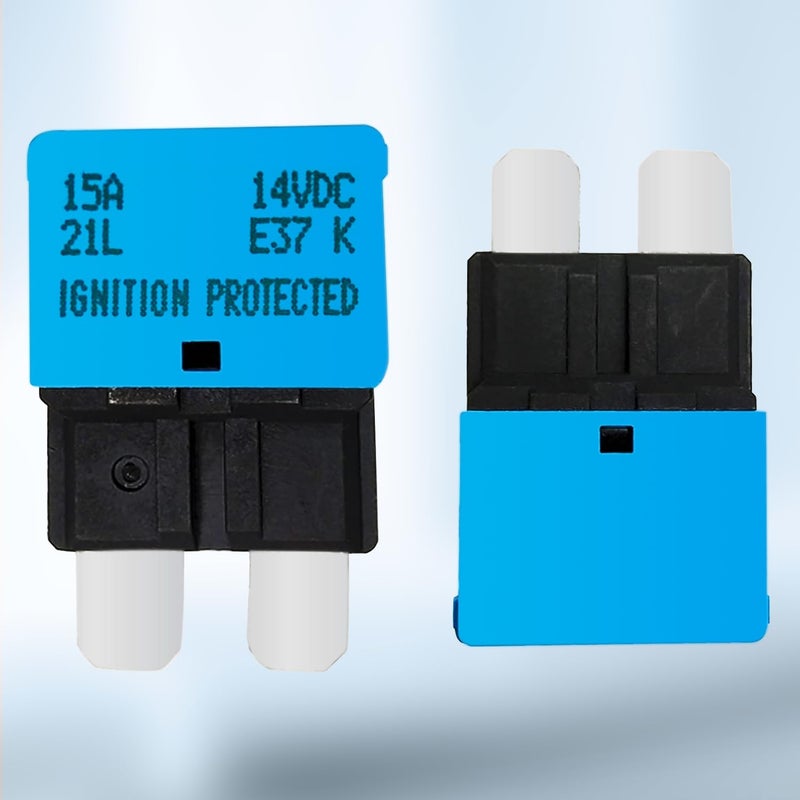 jamgoer 10 Pack 15 Amp Auto Reset Circuit Breaker ATC/ATO Resettable Fuse Low Profile Automotive Satandard Blade Fuse DC12V-32V for Car Truck RV Marine Boat - Image 4