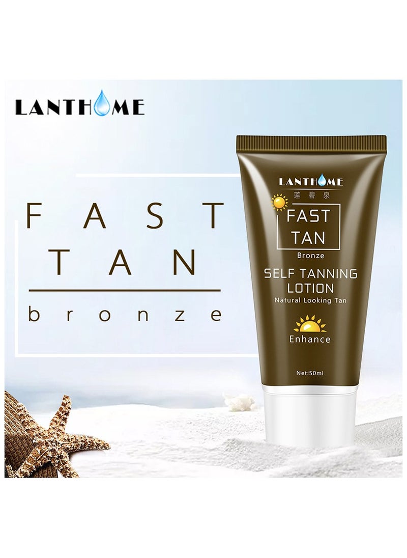 Lanthome Lian Biquan Tanning Cream Tanning Milk Sunless Body Lotion 50ml Bronze Wheat Tanning Cream  - Image 5