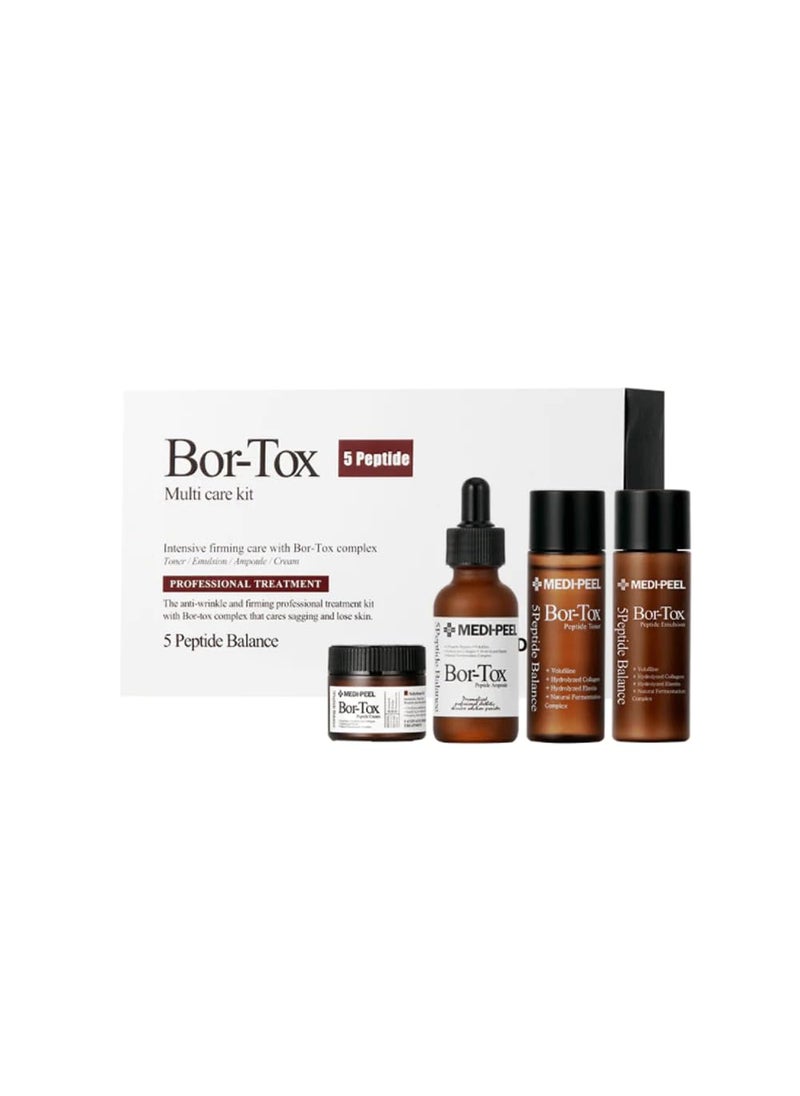 MEDI-PEEL MediPeel Bor Tox Multi Care Kit 1 Bortox Peptide Ampoule 30ml1 Bor Tox Peptide Toner 30ml1 Bor Tox Peptide Emulsion 30ml1 Bor Tox Peptide Cream 50g 