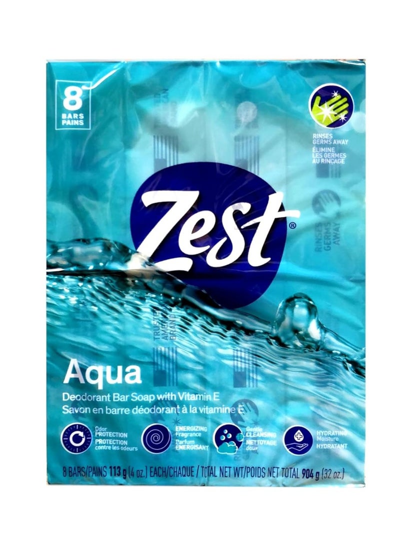 Zest Aqua Pure Cleansing Bar Soap 20% More Moisture 8 Count Pack of 2 - pzsku/Z6F40E9C750AA16108B60Z/45/1741087397/f04ce9c8-ed61-4ffc-ae1c-bc8cc0155040