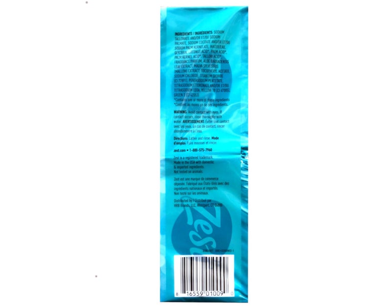 Zest Aqua Pure Cleansing Bar Soap 20% More Moisture 8 Count Pack of 2 - Image 4