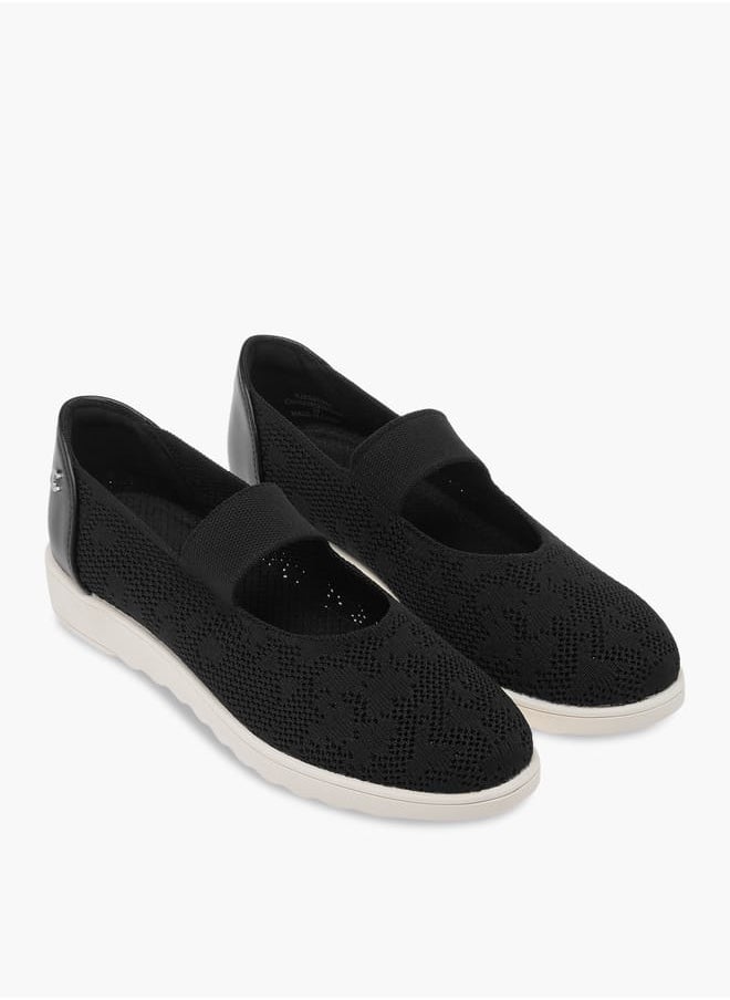 Le Confort Women Textured Flyknit Shoes with Elasticated Strap  - Image 1
