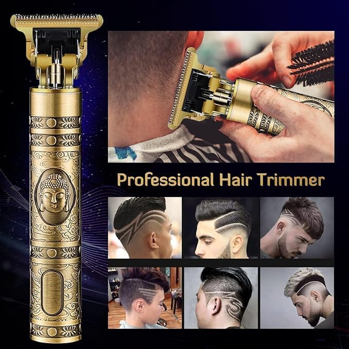 ONTRIP ONTRIP Trimmer for Men Beard Mustache Head Body Grooming Professional Hair Clipper Rechargeable Hair Trimmer Close Cut Precise Hair Machine Body Trimmer Gold - Image 5