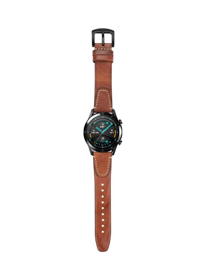 NIBEMINENT Replacement Band For Huawei Watch GT 2 - 46mm Brown  - Image 1