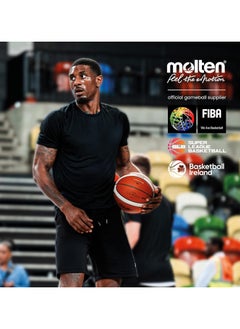molten Molten Premium Rubber Basketball | FIBA Approved, Indoor/Outdoor, Excellent Grip & Bounce | Ideal for Practice, 12 panel Design | Orange/Ivory  - Image 5