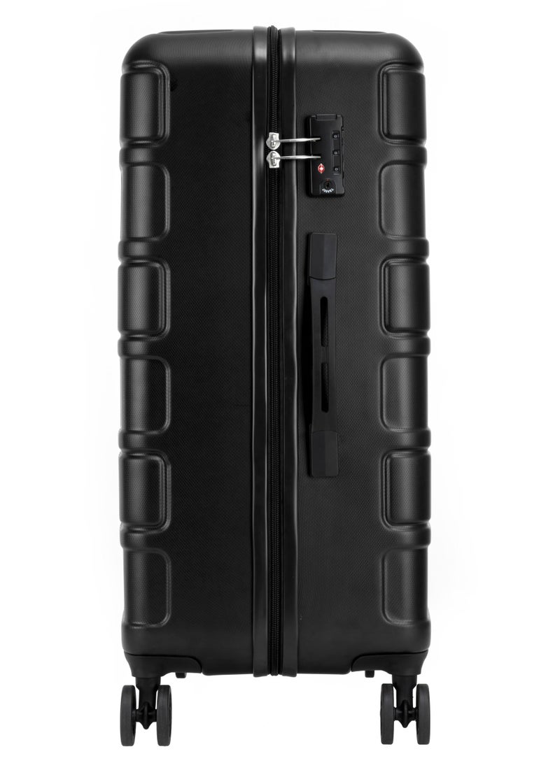 AMERICAN TOURISTER Bricklane Suitcase, 4 Spinner Wheels, Hard Top, Polycarbonate, Jet Black|Lightweight|Scratch & Impact Resistance|TSA Lock|Inner Mesh Zippered Pocket - 3 Years International Warranty - Image 3