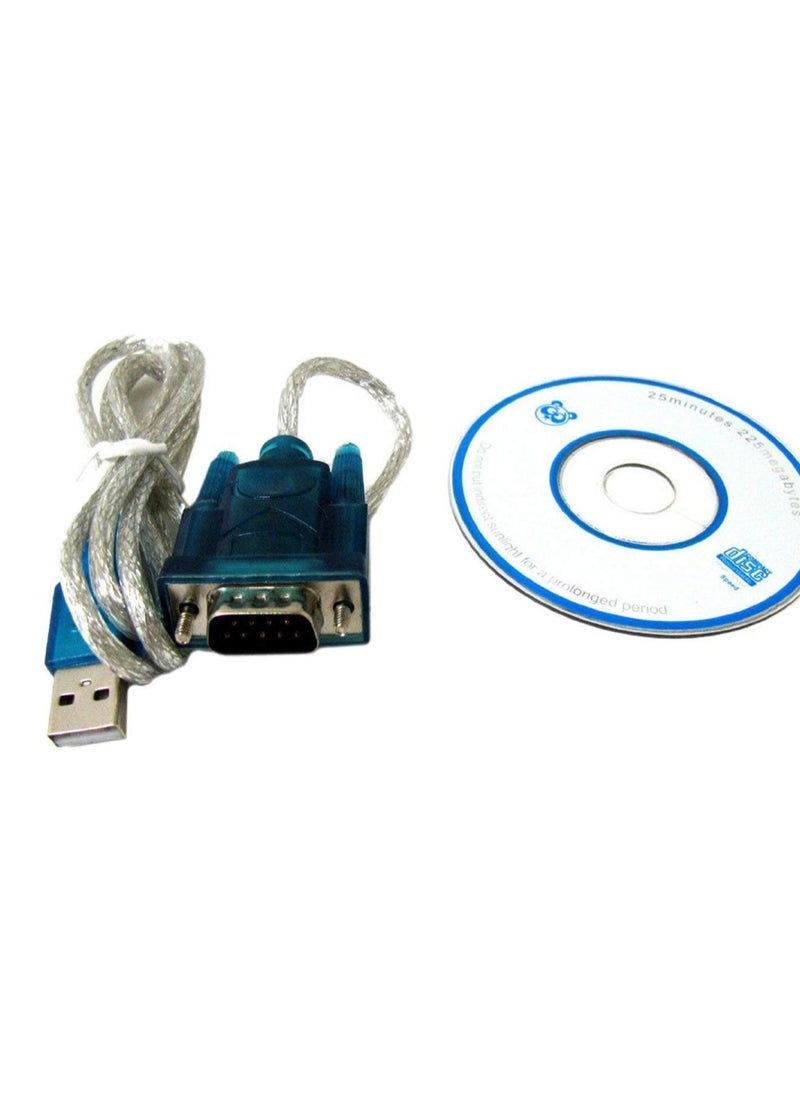 محول USB بمنفذ تسلسلي من USB إلى RS232 ب9 دبابيس - أزرق