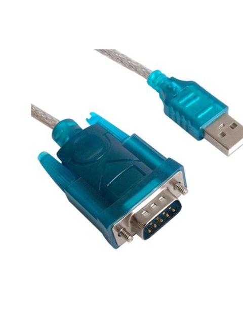 محول USB بمنفذ تسلسلي من USB إلى RS232 ب9 دبابيس - أزرق