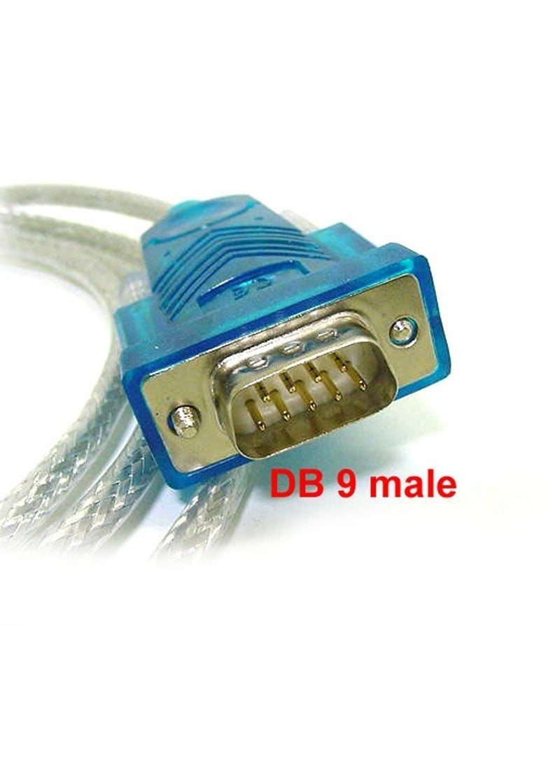 محول USB بمنفذ تسلسلي من USB إلى RS232 ب9 دبابيس - أزرق
