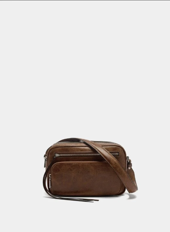 بارفوا حقيبة كروس بودي بتأثير قديم