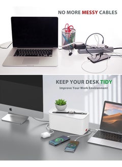 بيجانت وصلة مشترك كهربائي ب 5 مخارج و 3 منافذ USB و صندوق انيق لتغطية الكابلات و سلك بطول 2 متر  - Image 4